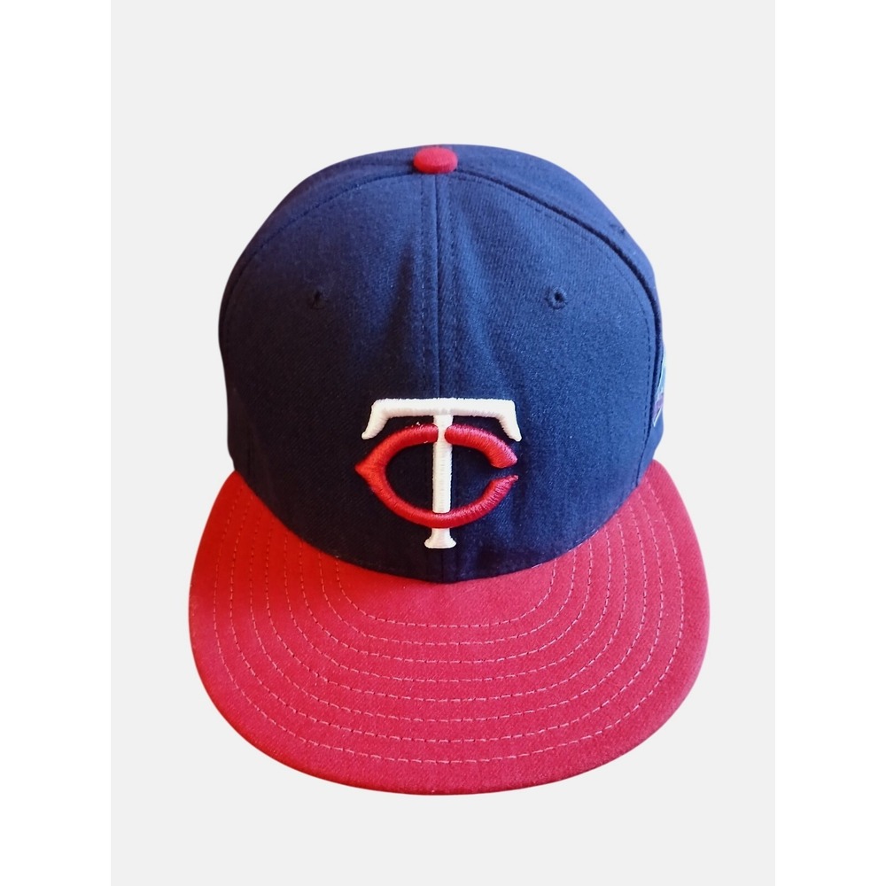 Minnesota Twins 2010 Inauguralโ Season MLB Fitted Baseball Cap Navy Red Kids